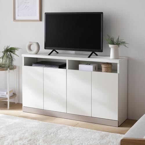 サイドボード ハイタイプ テレビ台 約幅120cm 日本製 木製 薄型 扉収納
