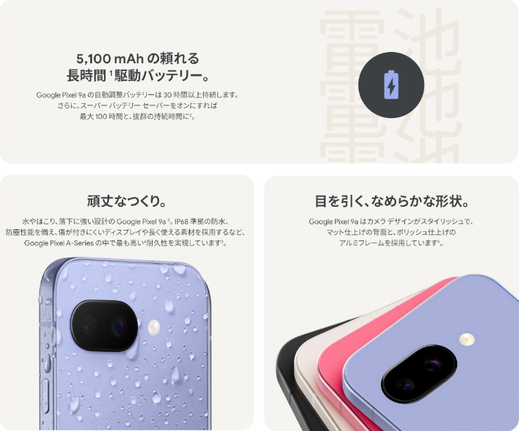 Google（グーグル） 新品未開封/国内版SIMフリー Google Pixel9a 128GB