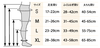 セラファーム 医療用 弾性ストッキング 着圧ソックス 女性用 ニー