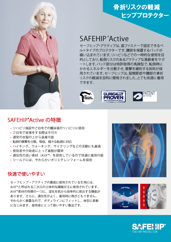 送料無料】ヒッププロテクター ベルト式 SAFEHIP セーフヒップ