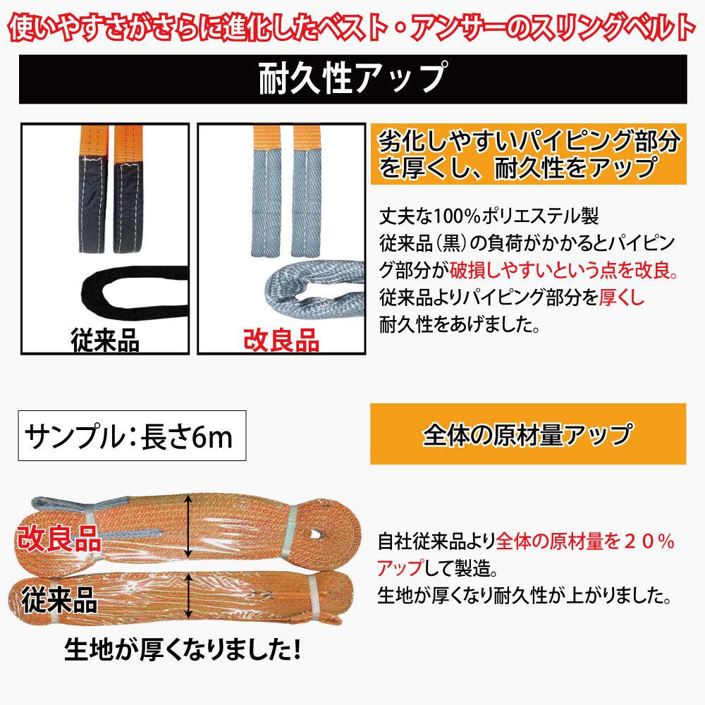 ベルトスリング　70mm幅x1m 10本セット　新品未使用 05510_1.jpg