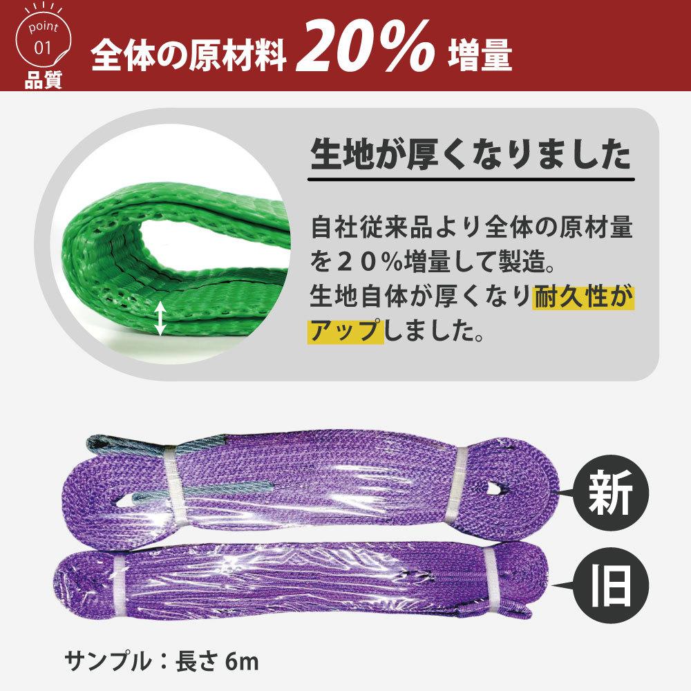 ベルトスリング　50mm幅x1m 10本セット　新品未使用 Bestanswer 10本セット スリングベルト 2m 1600kg 幅 50mm