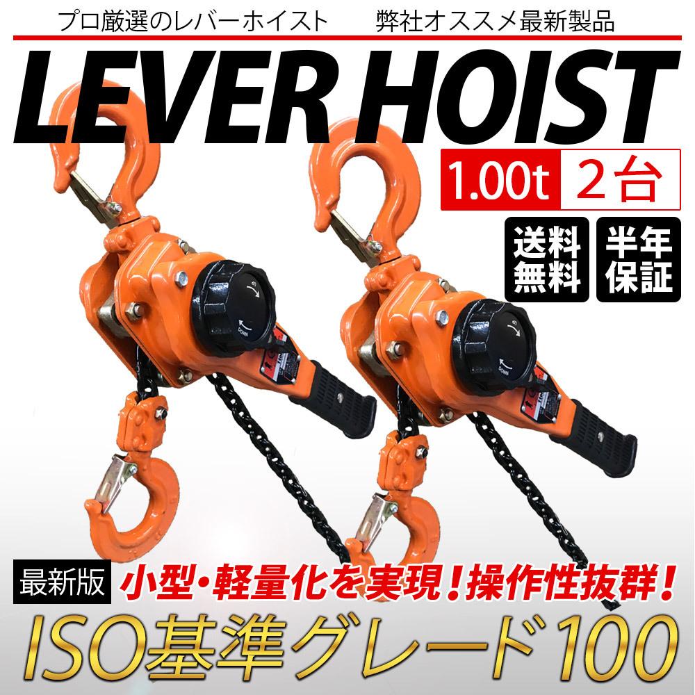 レバーホイスト 1t 揚程1.5m 2台セット 1000kg 1トン 軽量化 小型化 チェーンローラー 高品質 チェーンブロック ガッチャ がっちゃ  : lh-jd100-2p : ベストアンサーの宝ショップ - 通販 - Yahoo!ショッピング