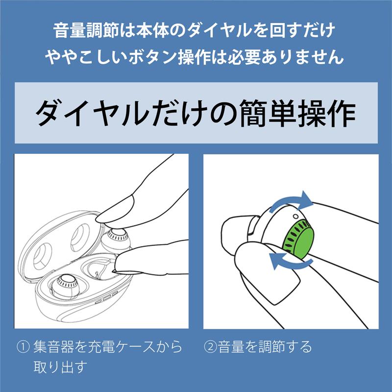 充電式 集音器 おすすめ ソーイージー お手軽 カンタン 軽量