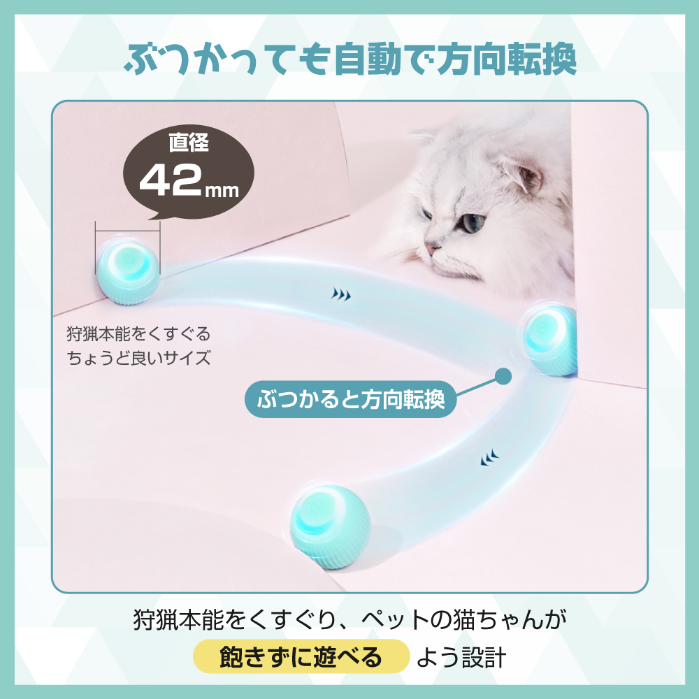 猫 おもちゃ 電動 ボール 自動 走行一人遊び ネコ 猫じゃらし ねこ