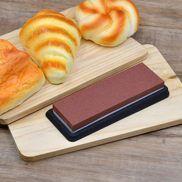 砥石 両面 包丁研ぎ ステンレス 鋼両用 ゴム台付き #1000/#4000 #1000
