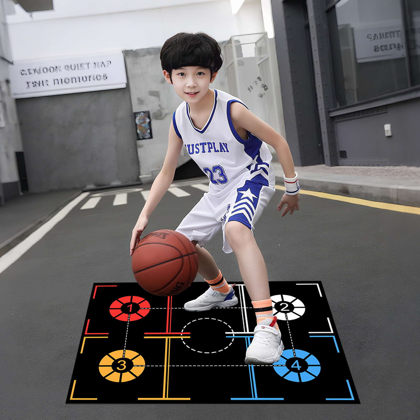 バスケ練習用トレーニングマット ドリブルトレーニングマット 滑り止め