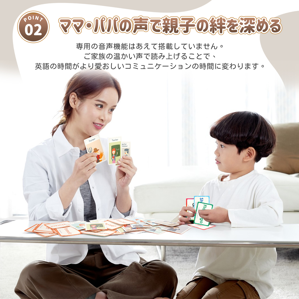 フラッシュカード 英語 10種 2個セット 英語カード モンテッソーリ