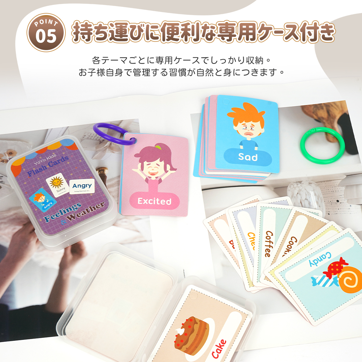 フラッシュカード 英語 10種 2個セット 英語カード モンテッソーリ