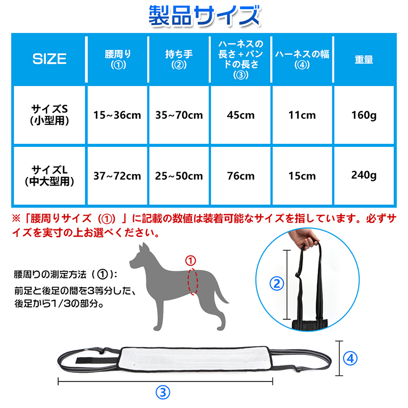 介護ハーネス 犬用歩行サポート 介護用 犬 ハーネス 歩行補助 歩行サポート ベルト 脱着簡単 サイズ調節可能 高齢犬 老犬 シニア 胴体用 後ろ足  脚 歩けない : inukaigo036701 : BestDay - 通販 - Yahoo!ショッピング