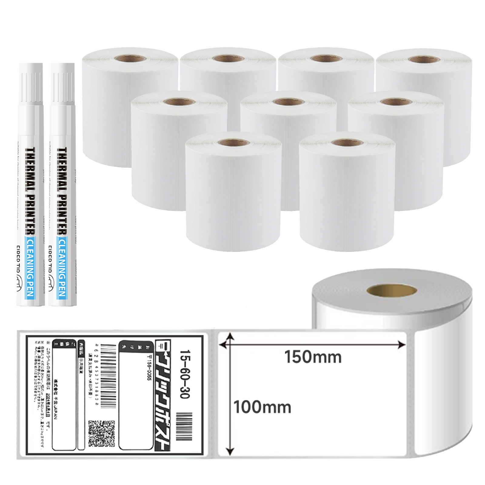 感熱ラベル 100×150mm 2巻セット 1巻350枚 クリックポスト対応 感熱