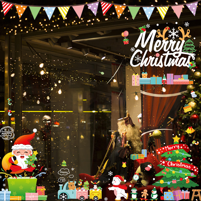クリスマス 静電ステッカー クリスマスステッカー ウォールステッカー