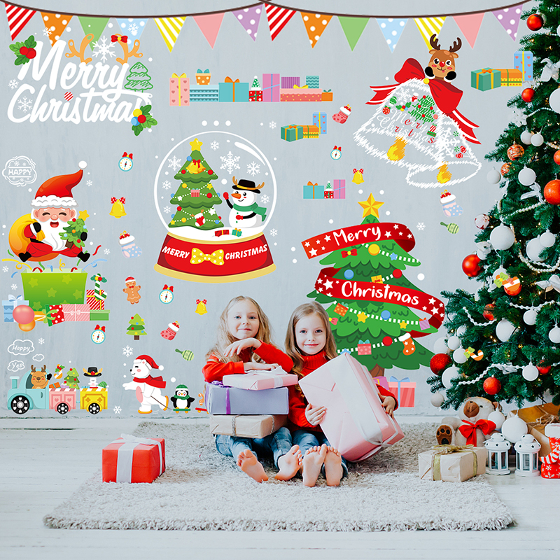 クリスマス 静電ステッカー クリスマスステッカー ウォールステッカー