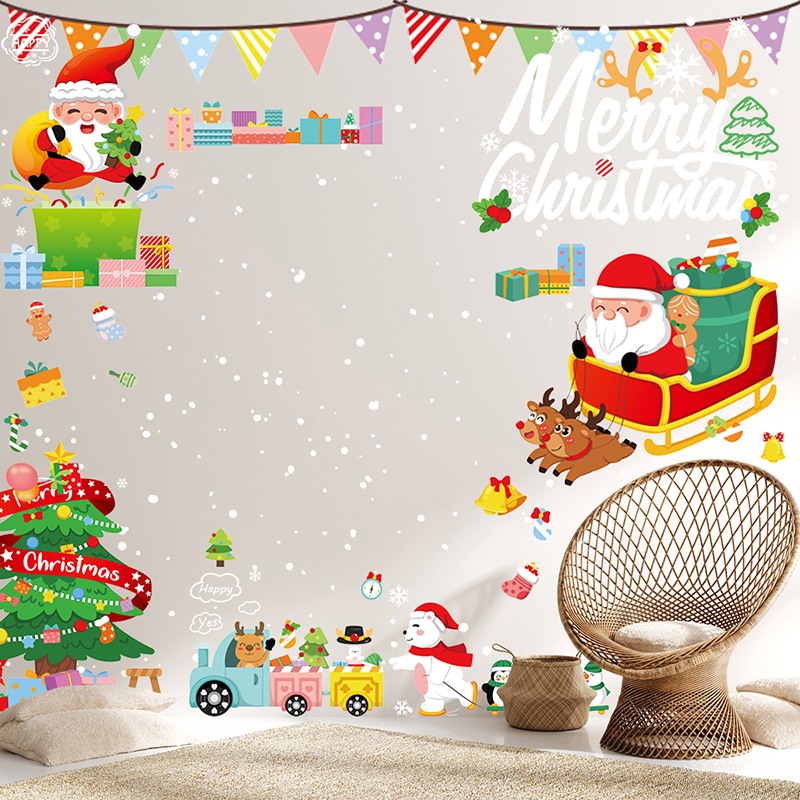 クリスマス 静電ステッカー クリスマスステッカー ウォールステッカー