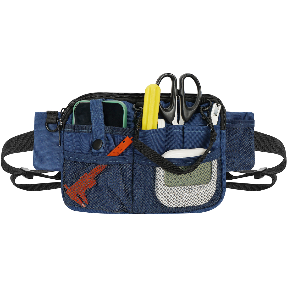 多機能 ウエストポーチ 作業用 仕事用 ウエストバッグ ナースポーチ