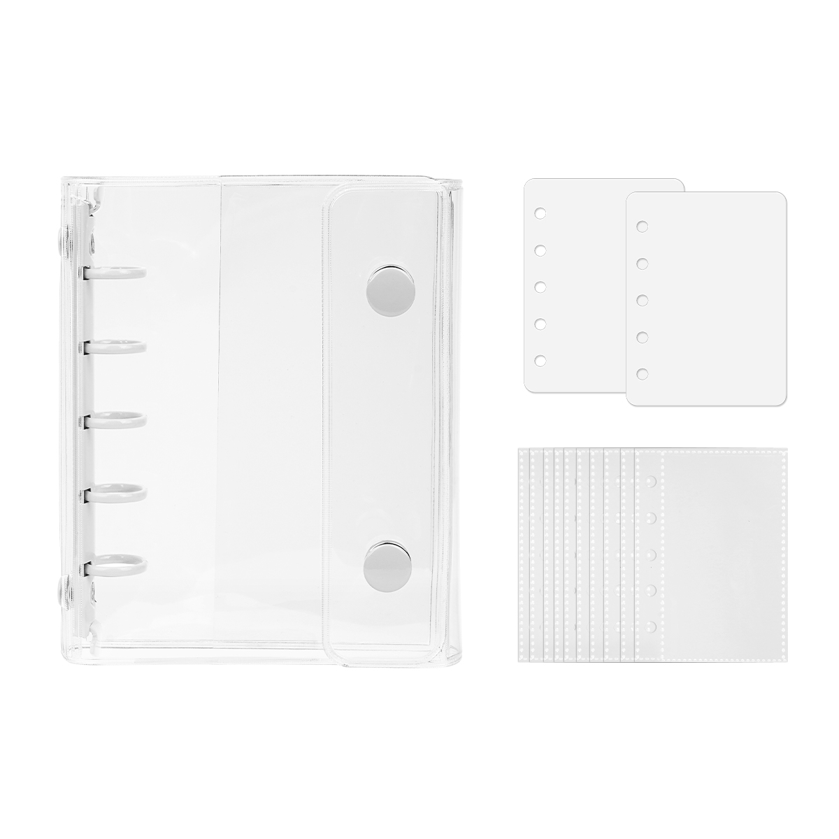シール帳 バインダー トレカケース M5 A7 リフィル（10枚） シール台紙