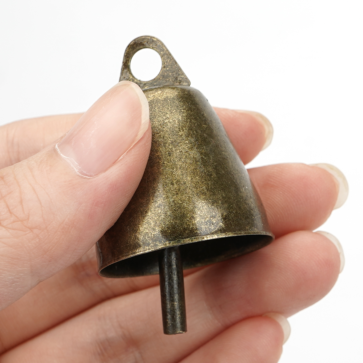 鈴 ベル 金属製 ミニベル 10個 麻縄付 牛と羊の鈴 カウベル DIY手作り