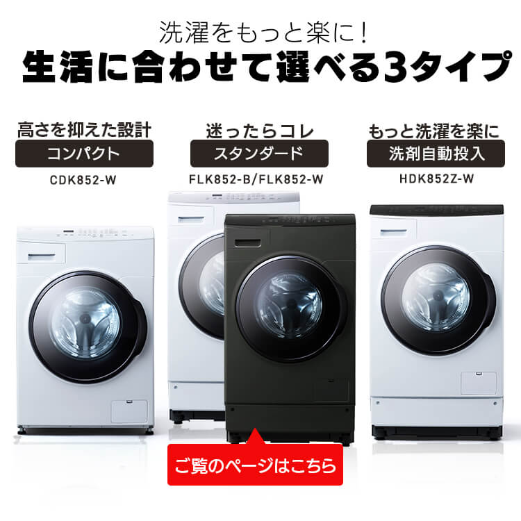 IRIS OHYAMA（アイリスオーヤマ） 洗濯機 ドラム式 8kg 8キロ アイリス