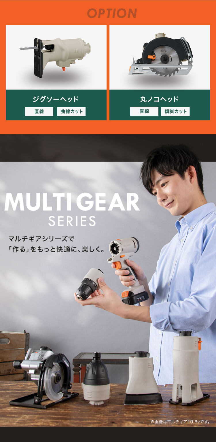 IRIS OHYAMA（アイリスオーヤマ） 電動工具 サンダー 18V マルチギア