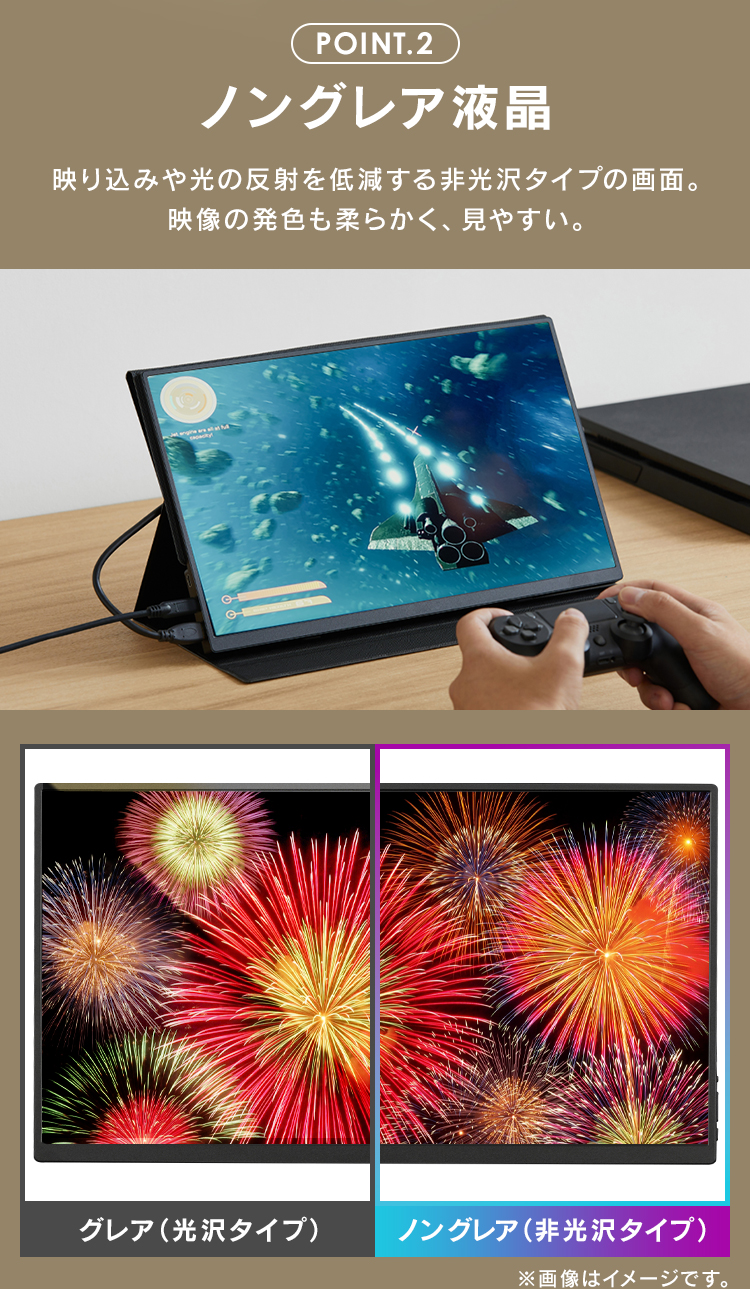 IRIS OHYAMA モバイルモニター pcモニター 15.6インチ