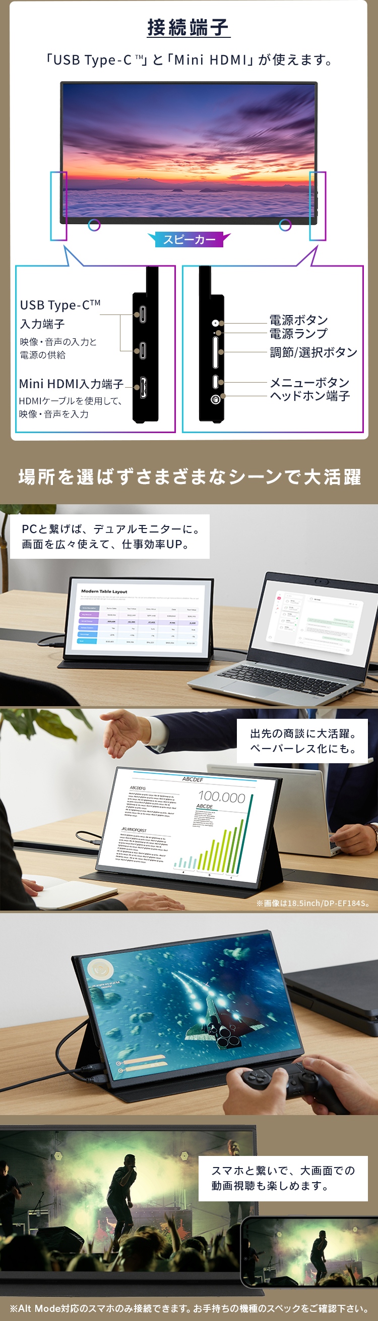 IRIS OHYAMA モバイルモニター pcモニター 15.6インチ