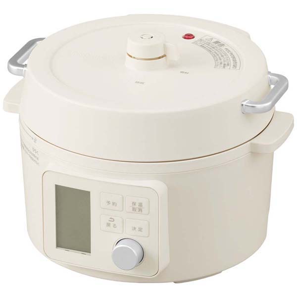電気圧力鍋 3l 炊飯器 自動調理鍋 自動 電気鍋 グリル鍋 保温 スロークッカー ほったらかし おしゃれ 北欧 3L アイボリー グレー アイリスオーヤマ PMPC-MB3 | IRIS OHYAMA | 01