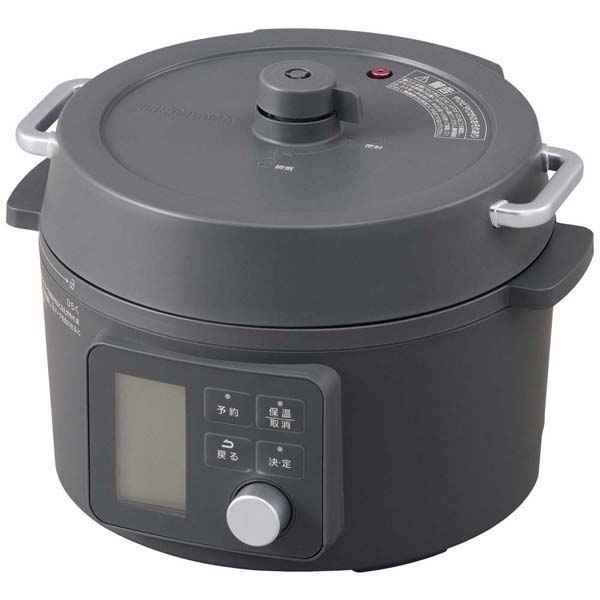 電気圧力鍋 3l 炊飯器 自動調理鍋 自動 電気鍋 グリル鍋 保温 スロークッカー ほったらかし おしゃれ 北欧 3L アイボリー グレー アイリスオーヤマ PMPC-MB3 | IRIS OHYAMA | 02
