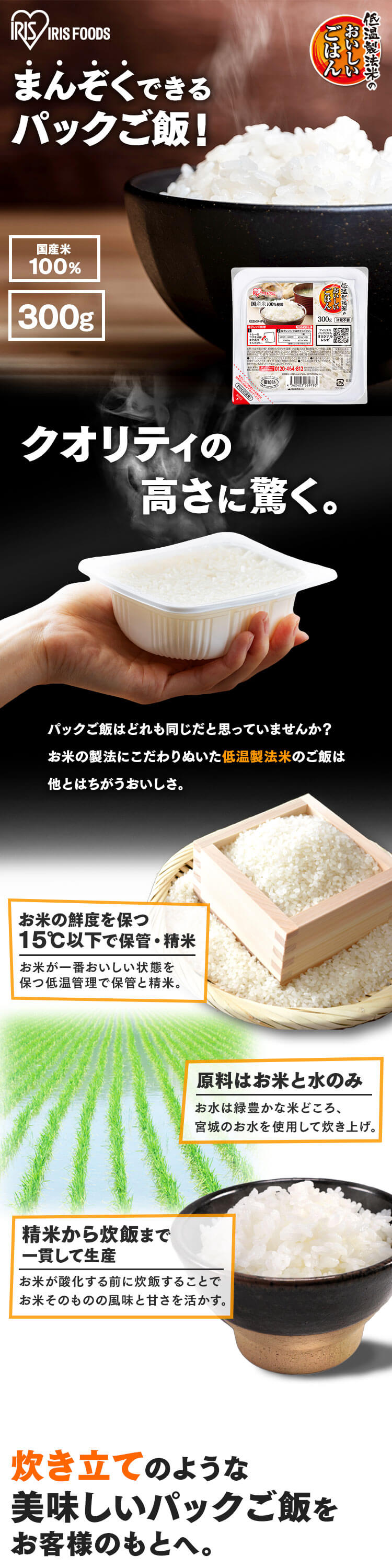 IRIS OHYAMA（アイリスオーヤマ） パックご飯 レトルトご飯 特盛 300g