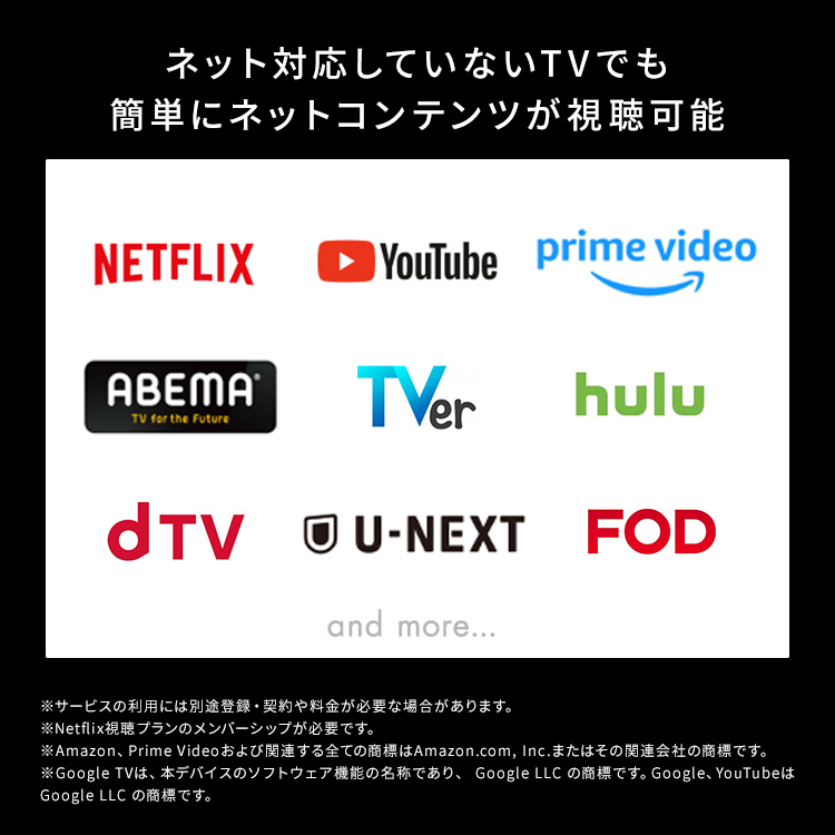 クロームキャスト google chromecast 4k HDR対応 ストリーミング