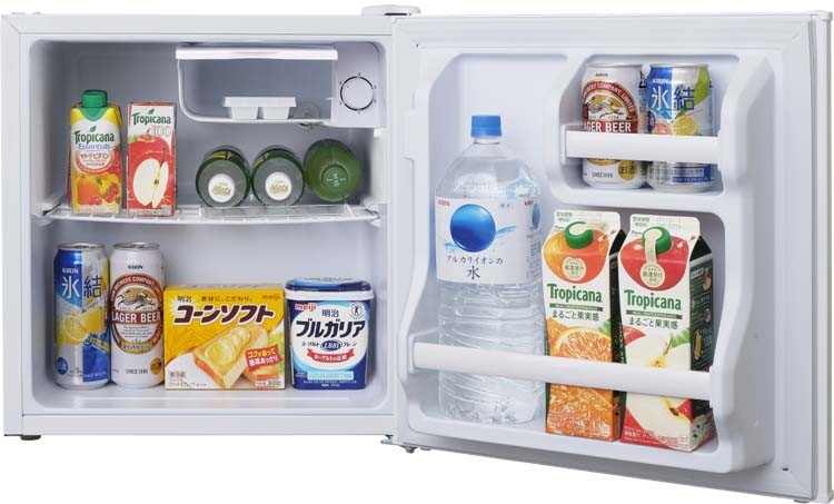 冷蔵庫れいぞうこ料理調理一人暮らし独り暮らし1人暮らし家電食糧冷蔵保存保存食食糧白物単身れいぞうコンパクトキッチン台所寝室リビングノンフロン冷蔵庫1ドア42L(右)ホワイトAF42-Wアイリスオーヤマ
