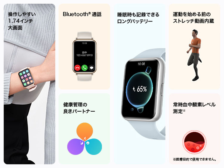 HUAWEIWATCHFIT2ウェアラブルスマートウォッチスマートバンドファーウェイクラシックモデルWATCHFIT2 