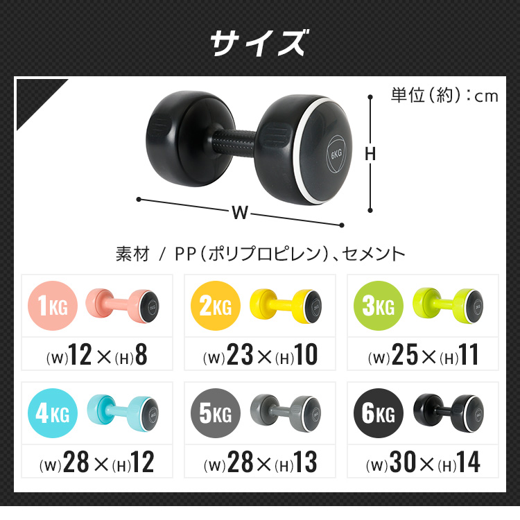 ダンベル セット 2個セット ダンベルセット 1kg ピンク 筋トレ