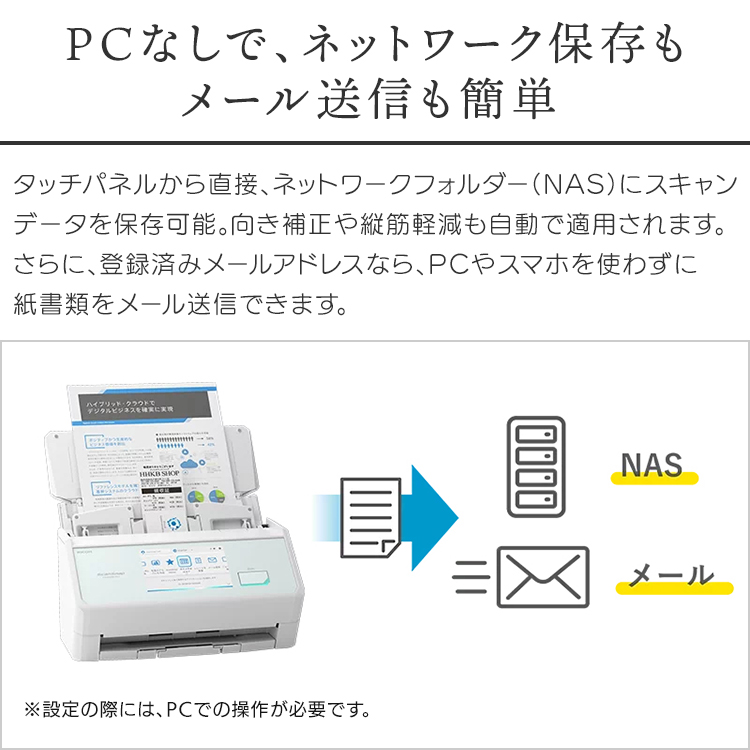 スキャナー ScanSnap スキャンスナップ iX2500 FI-IX2500W BK PFU