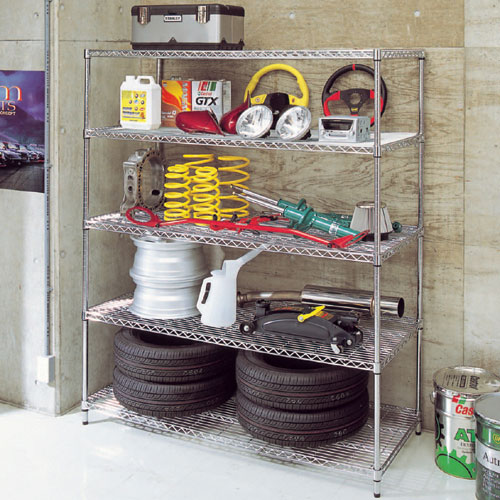 スチールラック 棚 ラック 棚 倉庫 メタルラック業務用ガレージ 棚ラック スチールラック 5段 | 業務用収納棚 - キカイヤ/工具のKIKAIYA-ツール