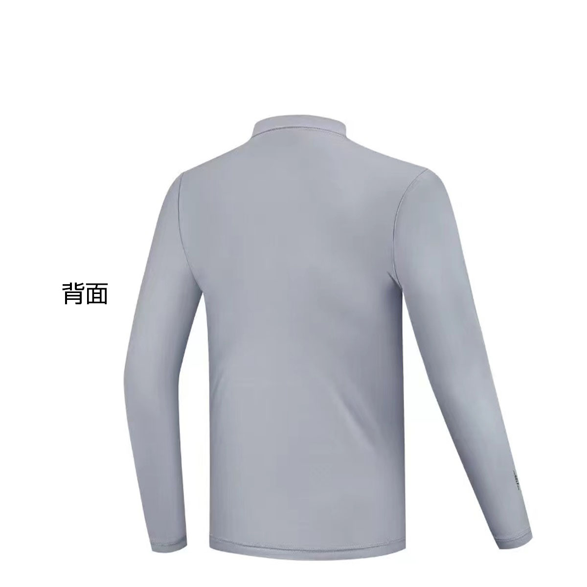 ゴルフインナーシャツ メンズ 接触冷感 ストレッチ UVカット 無地 長袖 