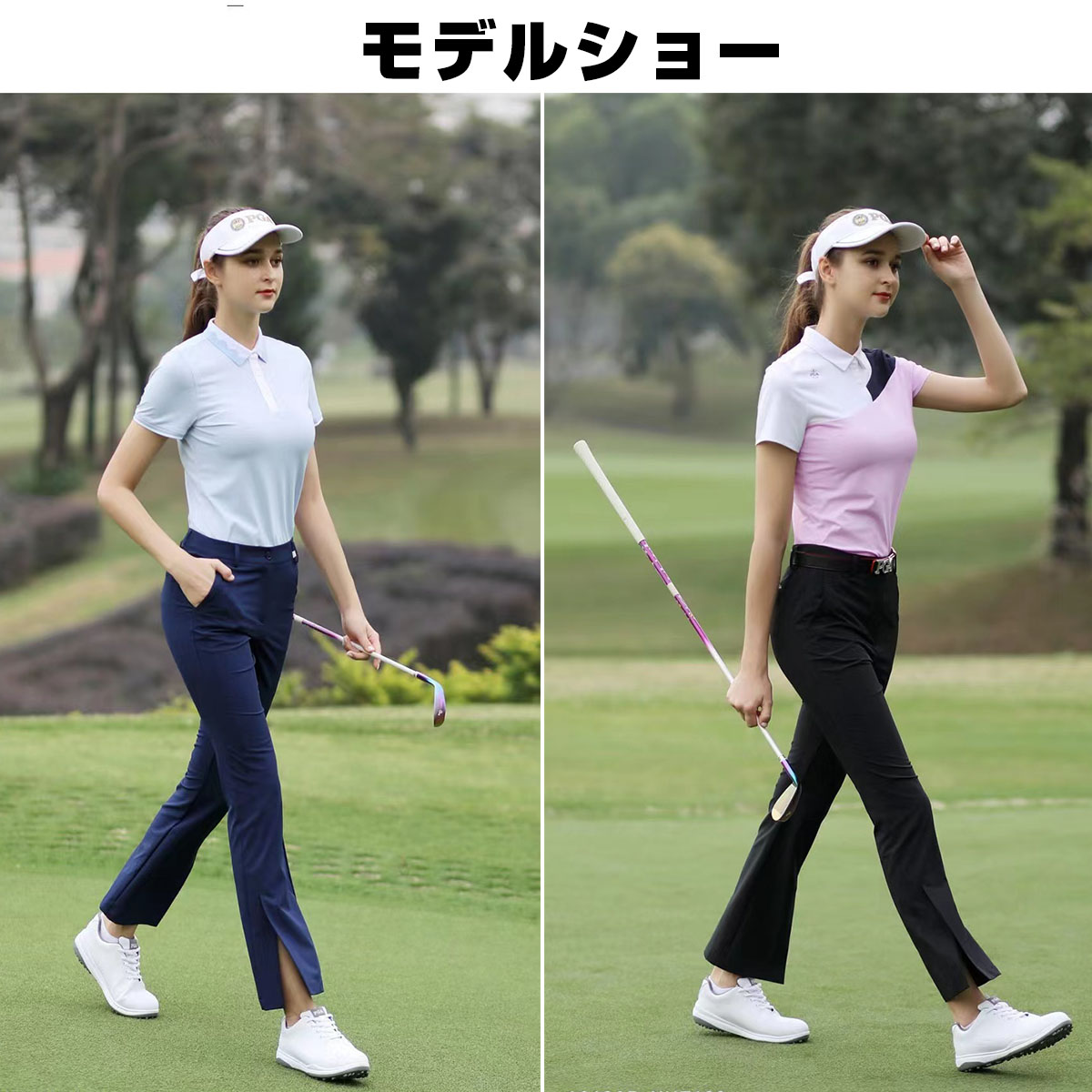 ゴルフパンツ レディース 通気 速乾 ゴルフウェア 女子 服装 シンプル ロング ストレッチ パンツ 美脚 ゴルファー ボトムス 軽 春 夏 秋  高品質 女性 おしゃれ