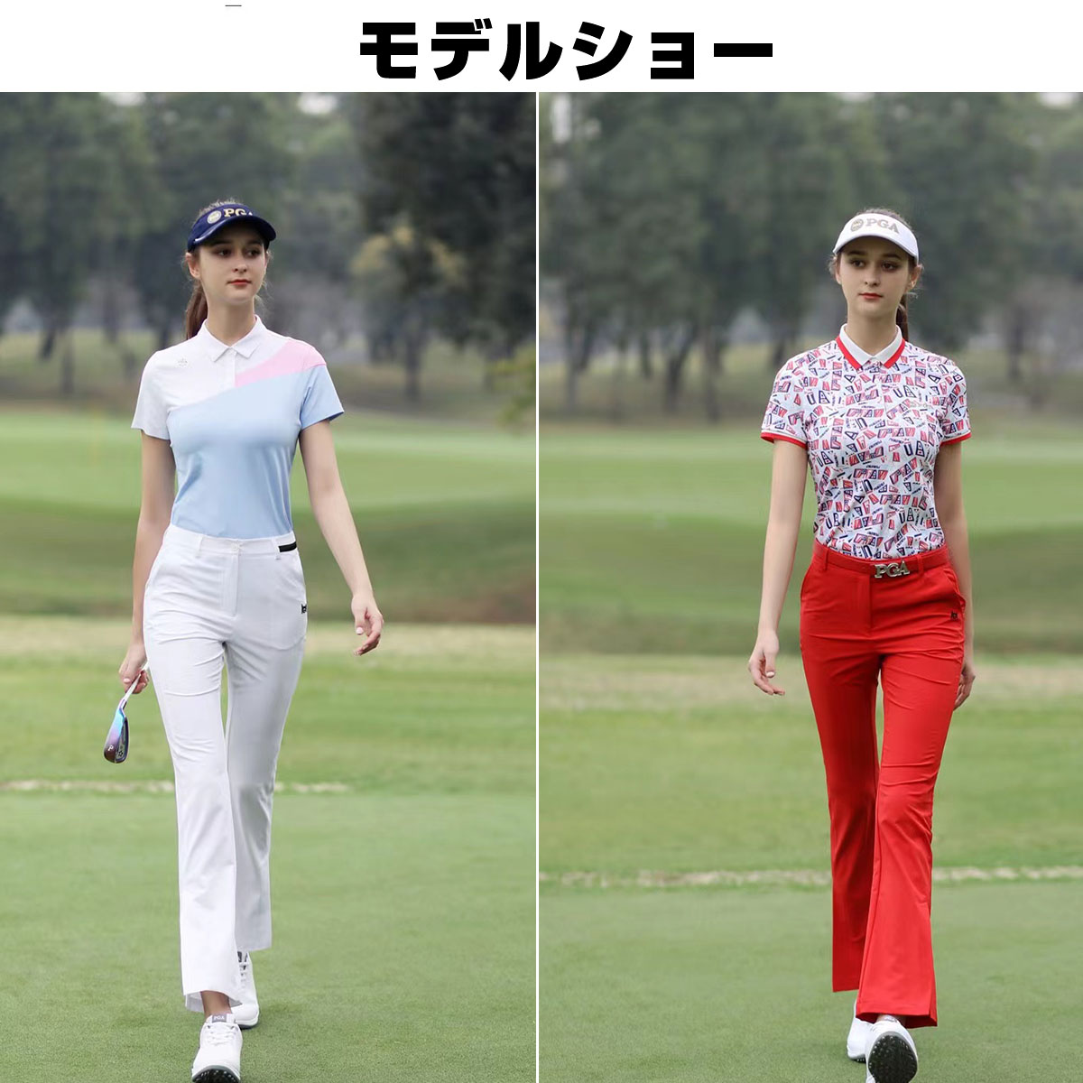 ゴルフパンツ レディース 通気 速乾 ゴルフウェア 女子 服装 シンプル 