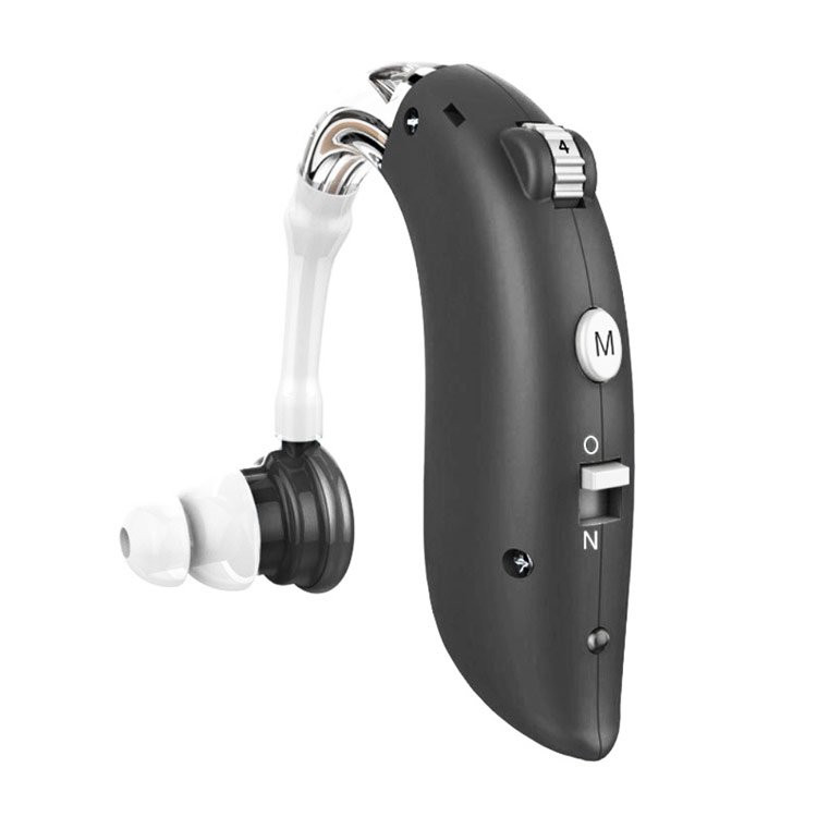 耳掛け型集音器 充電式 デジタル 耳かけ 軽量 左右両用 ハウリング抑制