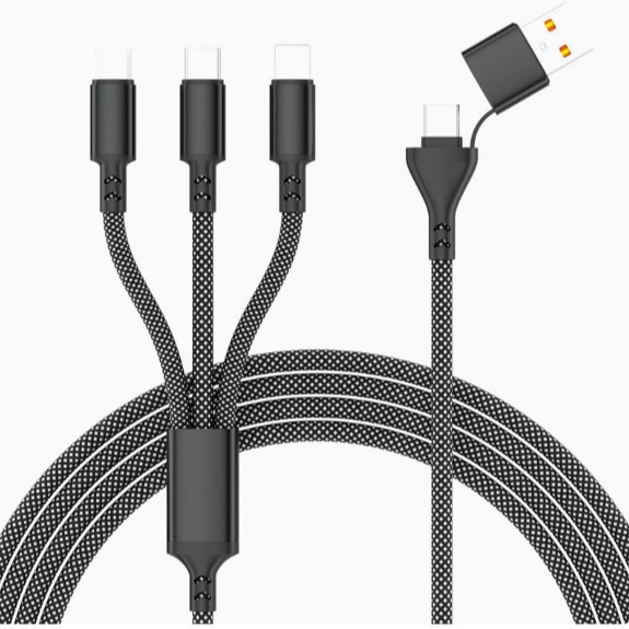 3in1 充電ケーブル 同時充電 1.2m Type-C Lightning Micro USB対応 USB 