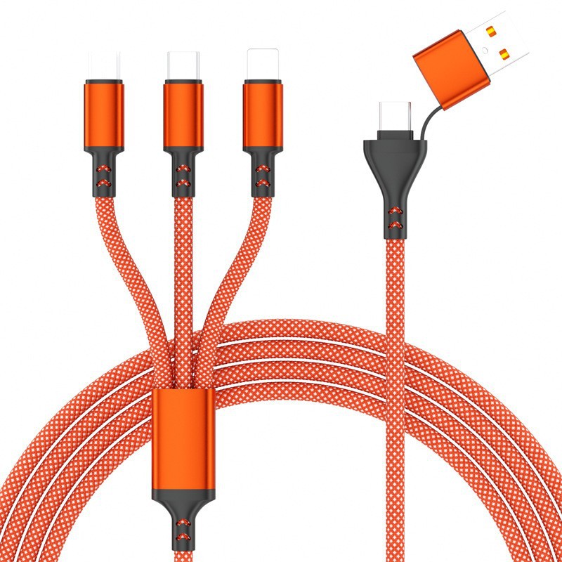 3in1 充電ケーブル 同時充電 1.2m Type-C Lightning Micro USB対応 USB 