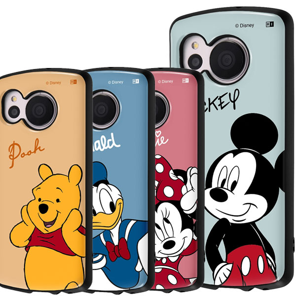 AQUOS sense7 ハードケース ディズニー ミッキー ミニー くまのプー