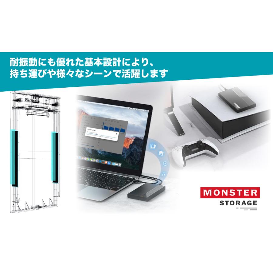Monster Storage 2.5インチドライブケース 使用イメージ