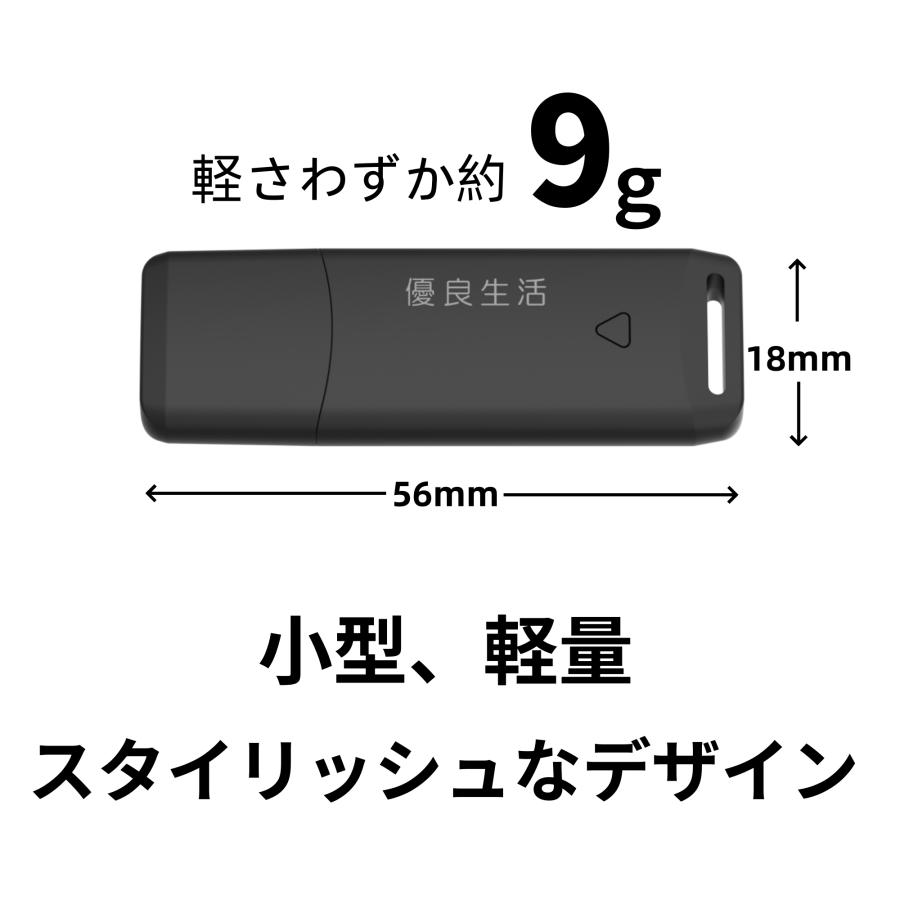 優良生活 USBメモリ 64GB 使用イメージ