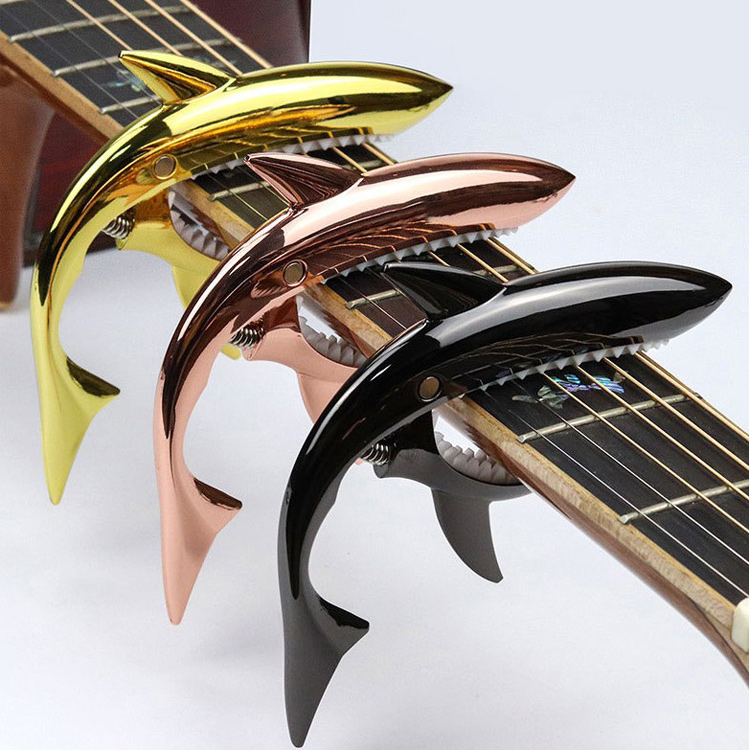 日本製 ギター用 カポ カポタスト ゴールド 新品パッケージ入り アルミ合金