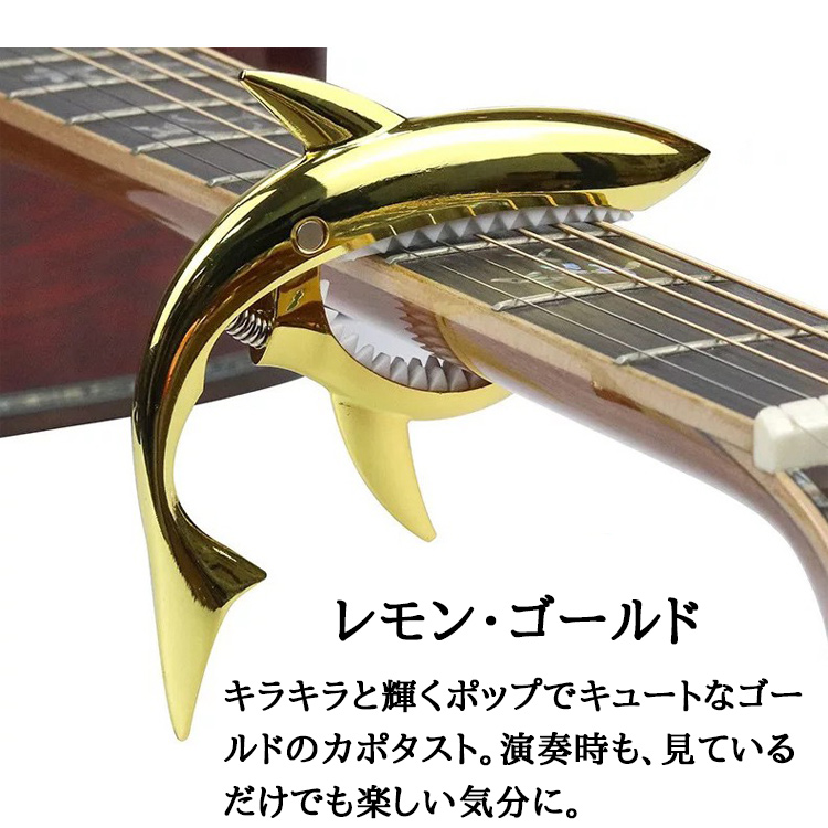 カポ カポタスト ギター アコギ アコースティックギター ピック ミニクロス付き