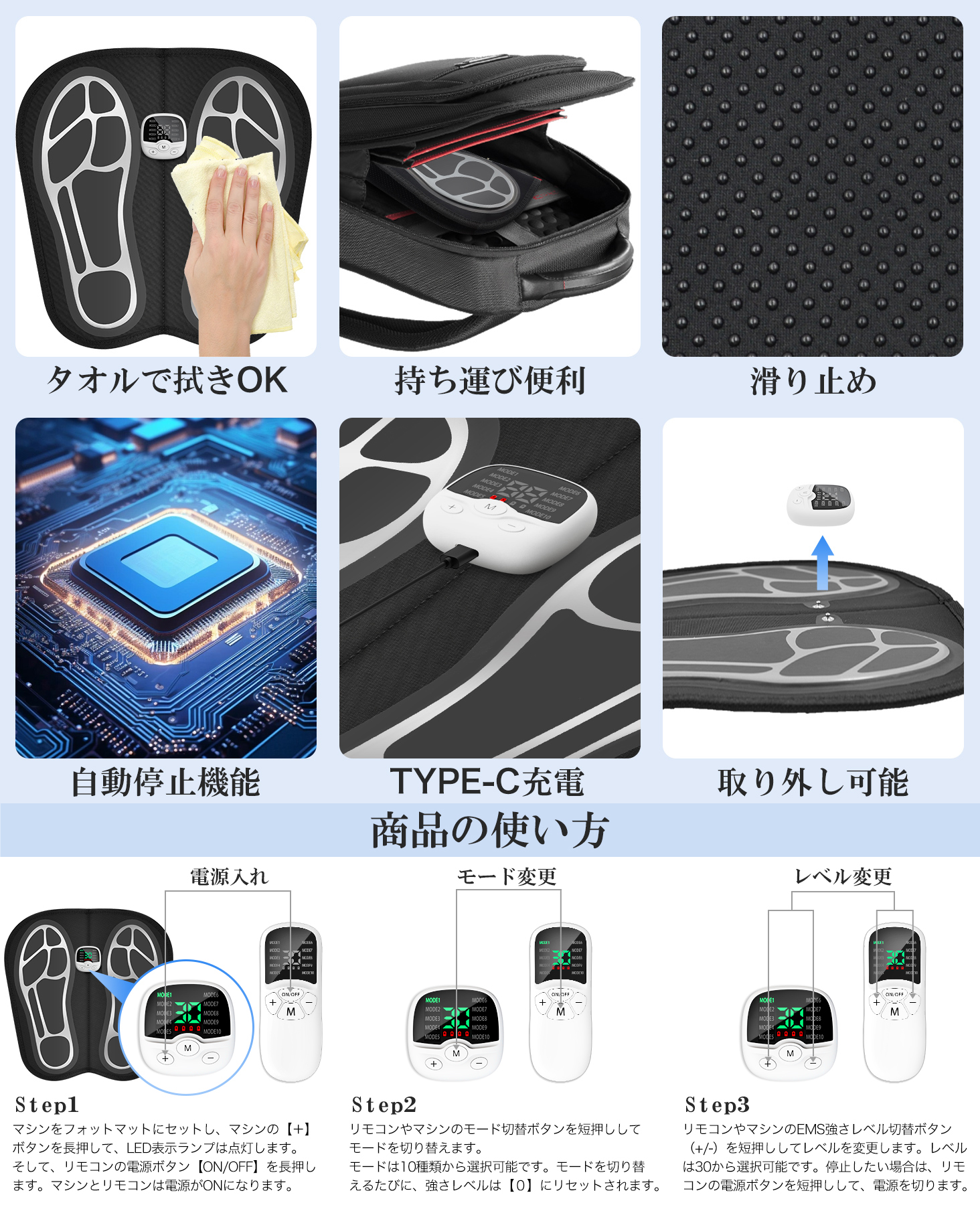 EMS 足の筋肉 足裏 ems 足 高齢者 EMS 足 筋トレ EMSフットマット 足 むくみ ems 足裏マット ふくらはぎ 美足 美脚 健康器具 男女 父の日 プレゼント｜bestmatch｜07