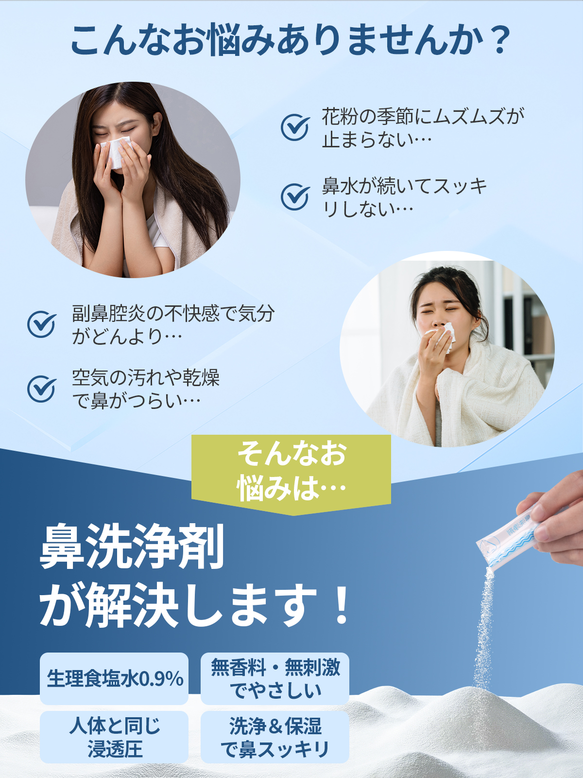 ノーズリフレ 鼻洗浄剤 40枚入り 120枚入...の詳細画像1