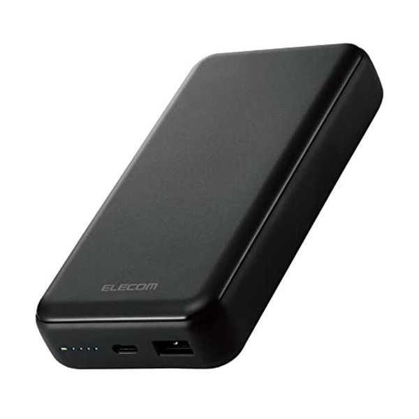 エレコム DE-C34-20000BK ブラック モバイルバッテリー 20000mAh 大