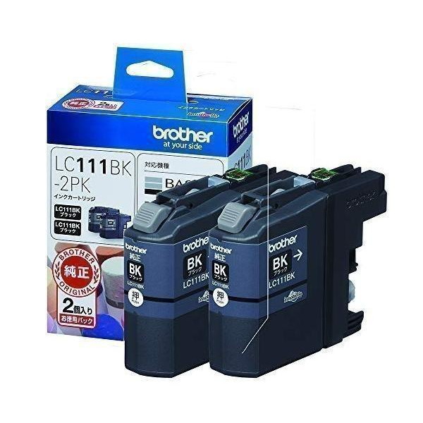 買物 ブラザー純正インクカートリッジブラック2個パック エコパッケージ LC411BK-2PK-E 対応型番:DCP-J926N MFC-J90 