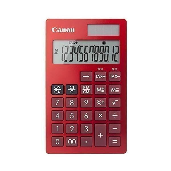商舗 LIZ JAPAN まとめ キヤノン ビジネス電卓KS-1220TU-RD フリー